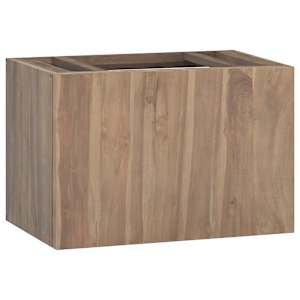Nástěnná koupelnová skříňka 60 x 39 x 40 cm masivní teak