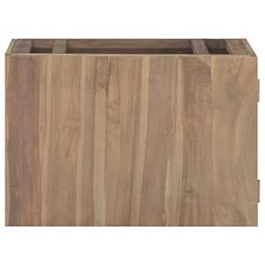 Nástěnná koupelnová skříňka 60 x 39 x 40 cm masivní teak - obrázek 2