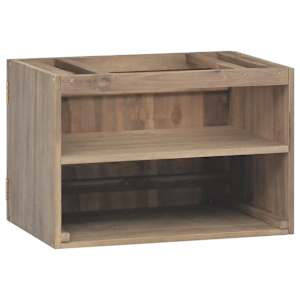 Nástěnná koupelnová skříňka 60 x 39 x 40 cm masivní teak - obrázek 4