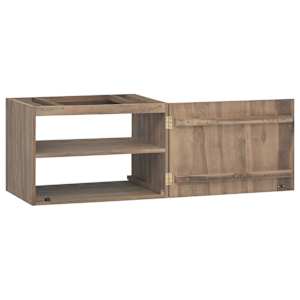 Nástěnná koupelnová skříňka 60 x 39 x 40 cm masivní teak - obrázek 5