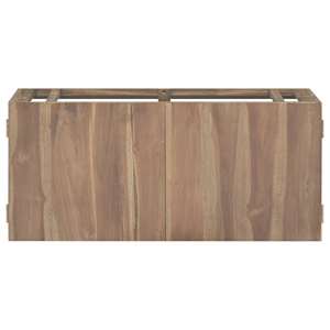Nástěnná koupelnová skříňka 90 x 39 x 40 cm masivní teak - obrázek 2