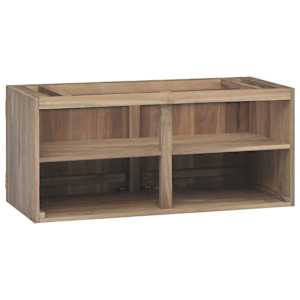 Nástěnná koupelnová skříňka 90 x 39 x 40 cm masivní teak - obrázek 4