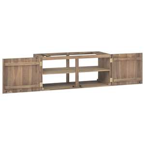 Nástěnná koupelnová skříňka 90 x 39 x 40 cm masivní teak - obrázek 5