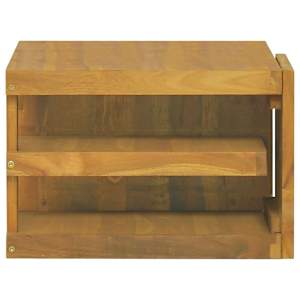 Nástěnná koupelnová skříňka 60 x 45 x 35 cm masivní teak - obrázek 4