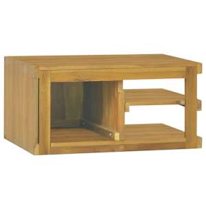 Nástěnná koupelnová skříňka 60 x 45 x 35 cm masivní teak - obrázek 5