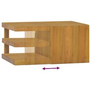 Nástěnná koupelnová skříňka 60 x 45 x 35 cm masivní teak - obrázek 6