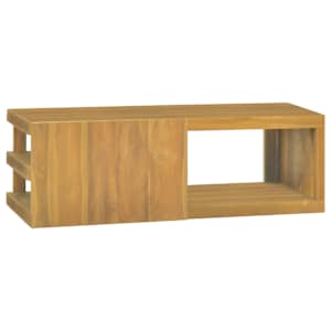 Nástěnná koupelnová skříňka 90 x 40 x 30 cm masivní teak - obrázek 2