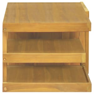 Nástěnná koupelnová skříňka 90 x 40 x 30 cm masivní teak - obrázek 4