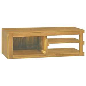 Nástěnná koupelnová skříňka 90 x 40 x 30 cm masivní teak - obrázek 5
