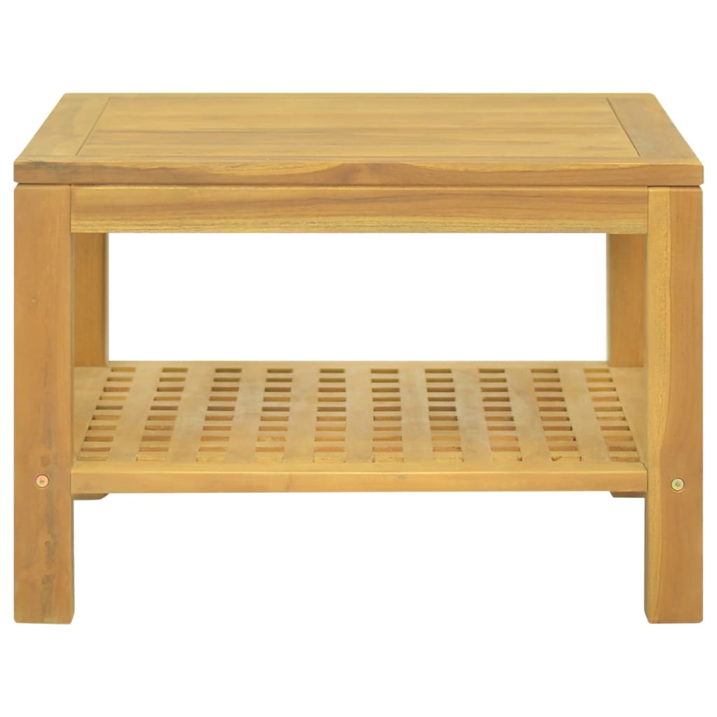 Konferenční stolek 60 x 60 x 40 cm masivní teakové dřevo
