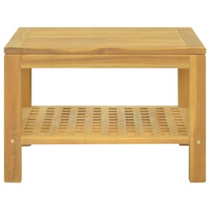 Konferenční stolek 60 x 60 x 40 cm masivní teakové dřevo - obrázek 2