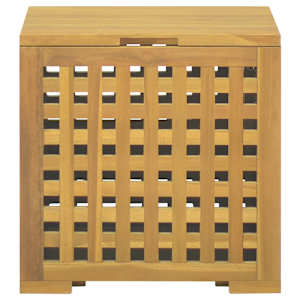 Úložný box na provazy 40 x 40 x 40 cm masivní teakové dřevo - obrázek 2