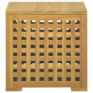 Úložný box na provazy 40 x 40 x 40 cm masivní teakové dřevo - obrázek 4