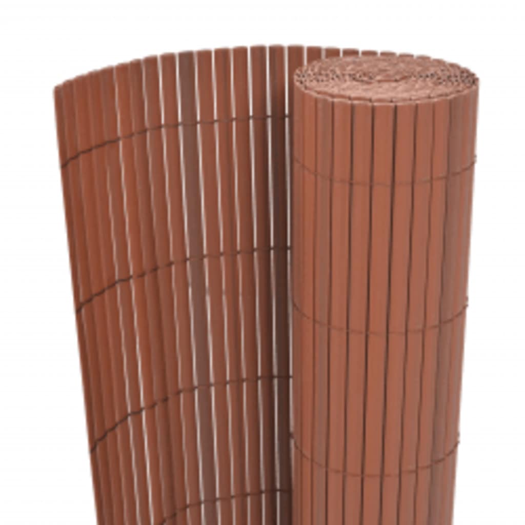 Thumbnail - vidaXL Gartenzaun Doppelseitig 90x400 cm Braun