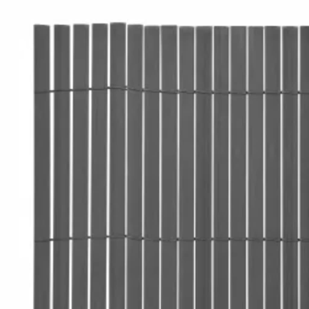 Oboustranný zahradní plot 110 x 300 cm šedý