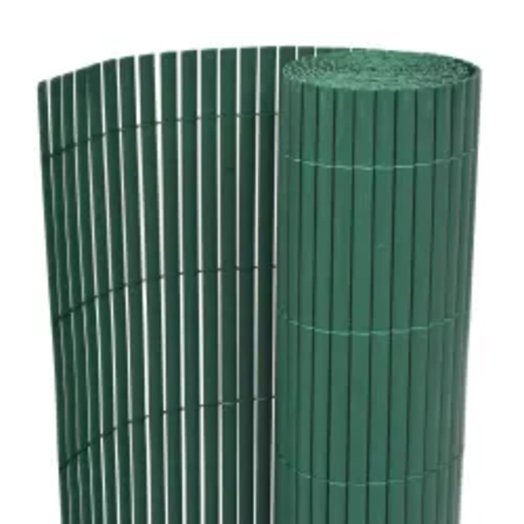 Vidaxl Gard Pentru Gradina Cu 2 Fete, Verde, 110x400 Cm