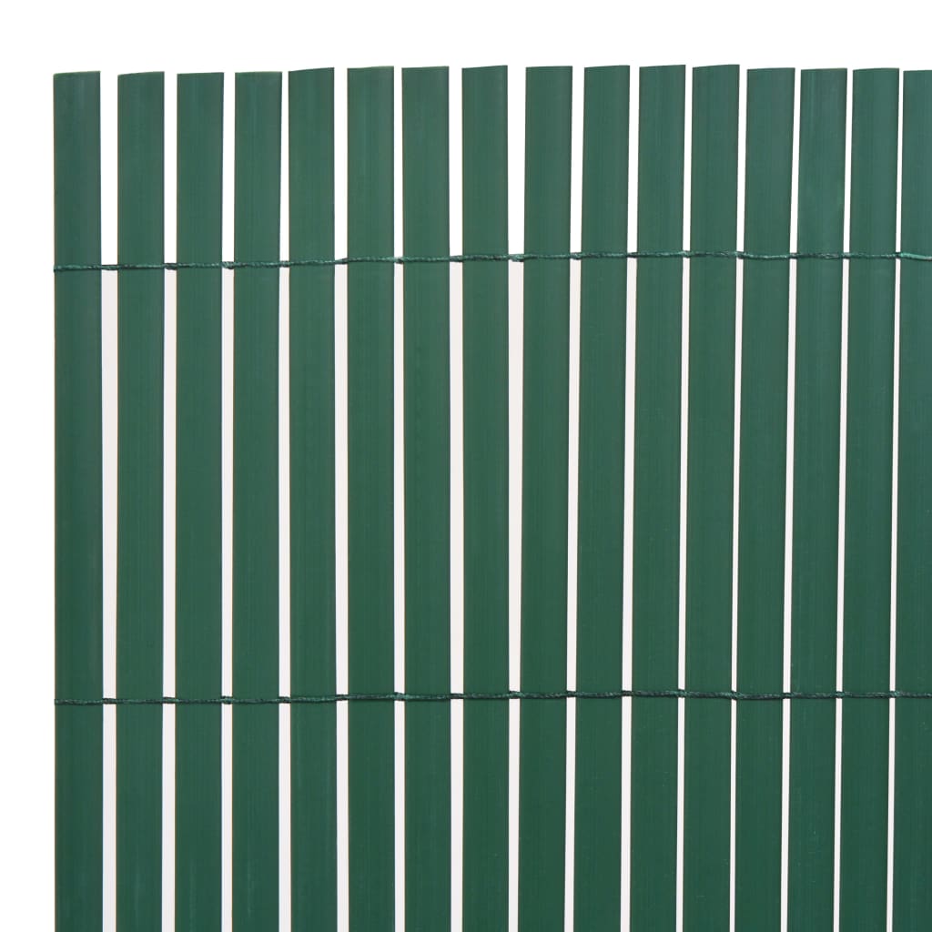 Oboustranný zahradní plot 110 x 400 cm zelený