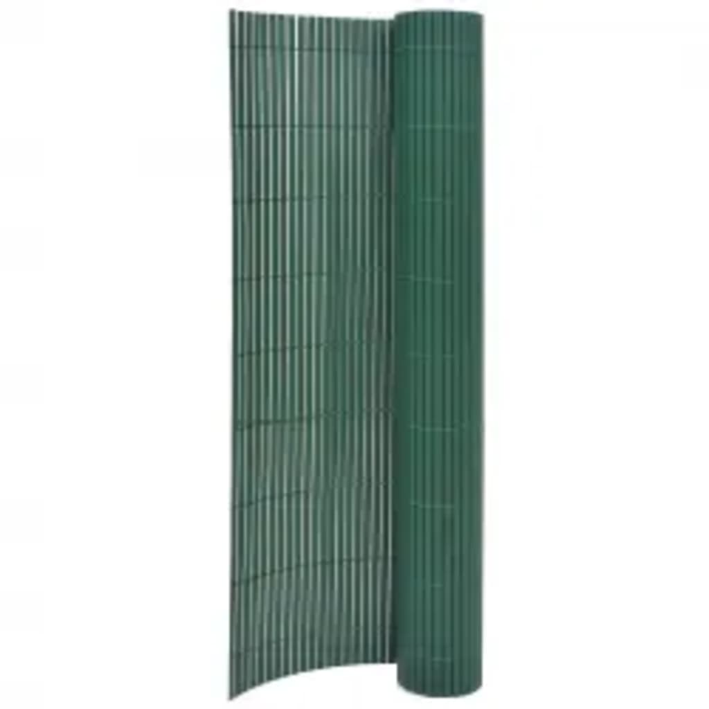 vidaXL Double-Sided Garden Fence 110×500 cm Green