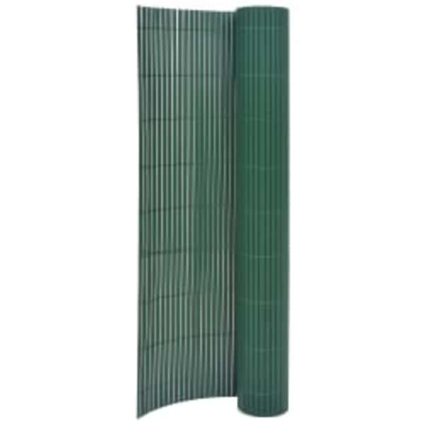 vidaXL kahepoolne piirdeaed 110 x 500 cm, roheline