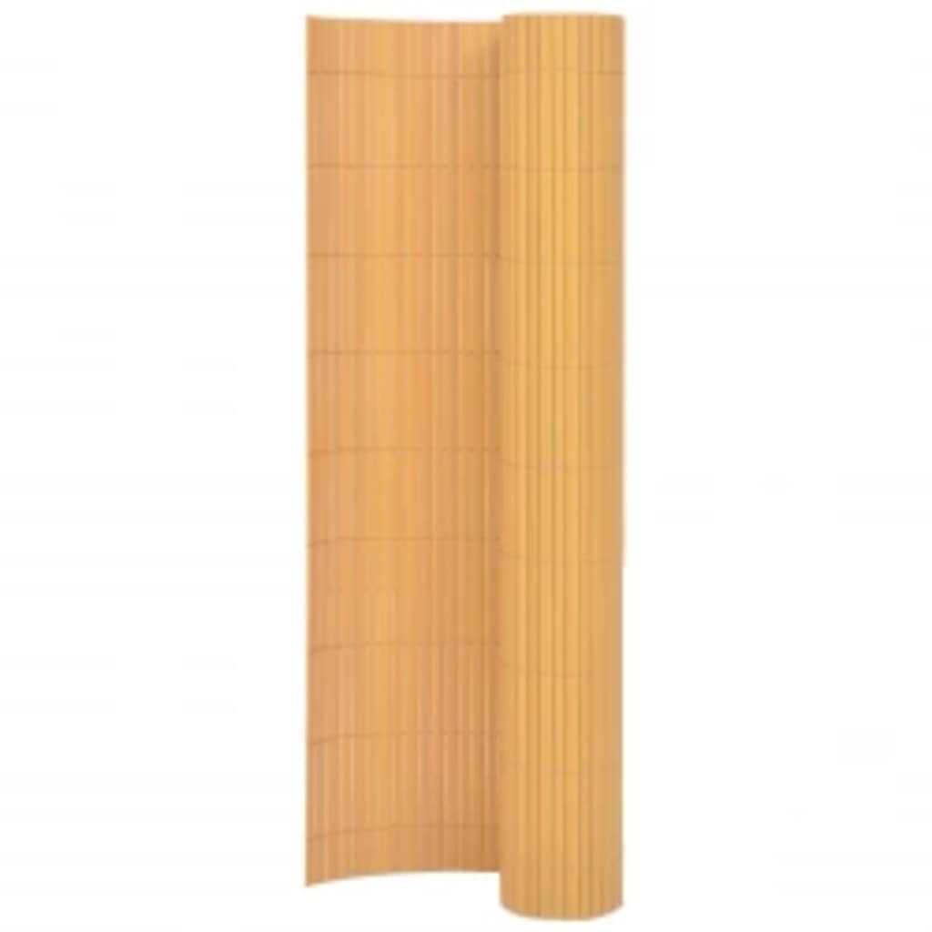 vidaXL Recinzione da Giardino a Doppio Lato 110x500 cm Gialla
