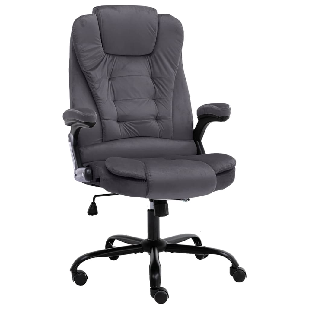 Biuro kėdė, tamsiai pilkos spalvos, aksomas