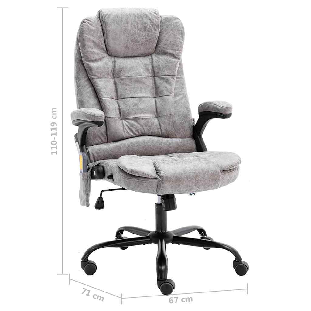 8720286663301_g_en_hd_6 Review vidaXL Scaun de masaj pentru birou ergonomic gri deschis velur ecologic