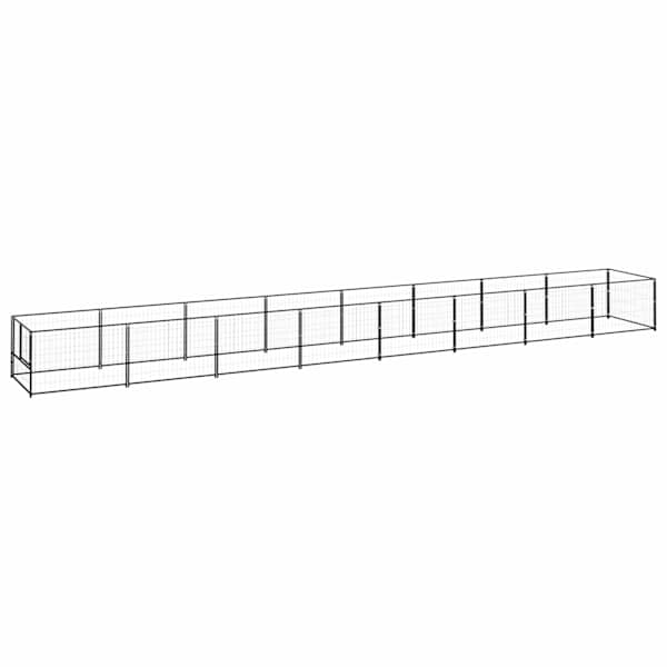 vidaXL koeraaedik, must, 8 m&sup2;, teras