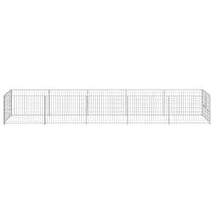 Psí kotec stříbrný 5 m² ocel - obrázek 6
