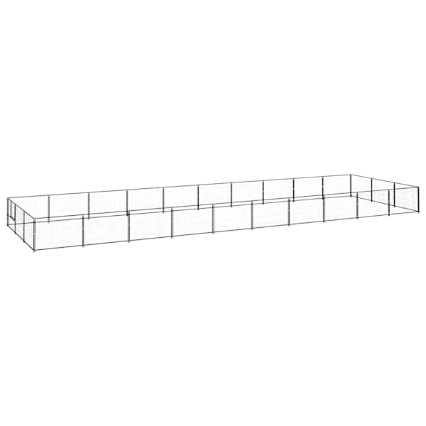 vidaXL koeraaedik, must, 30 m&sup2;, teras