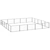vidaXL koeraaedik, must, 25 m&sup2;, teras
