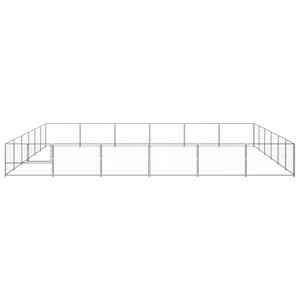 Psí kotec stříbrný 36 m² ocel - obrázek 5