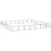 vidaXL koeraaedik, must, 49 m&sup2;, teras