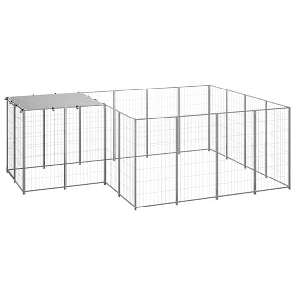 vidaXL koeraaedik, h&otilde;bedane, 6,05 m&sup2;, teras