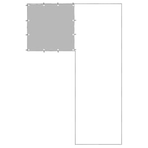 Psí kotec stříbrný 4,84 m² ocel - obrázek 4