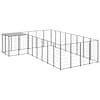 vidaXL koeraaedik, must, 10,89 m&sup2;, teras