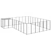 vidaXL koeraaedik, must, 15,73 m&sup2;, teras