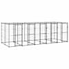 vidaXL koeraaedik katusega, teras, 12,1 m&sup2;