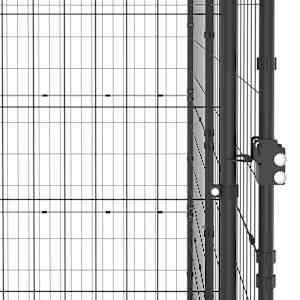 Venkovní psí kotec se střechou ocel 16,94 m² - obrázek 5