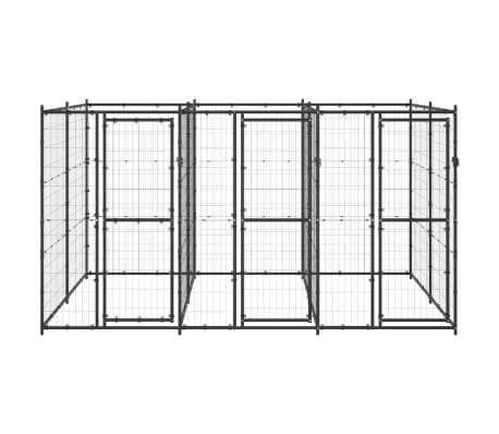 vidaXL Hondenkennel 7,26 m&sup2; staal