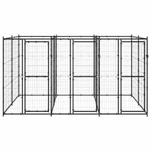 vidaXL Hondenkennel 7,26 m&sup2; staal