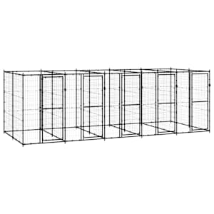 Venkovní psí kotec ocel 12,1 m²