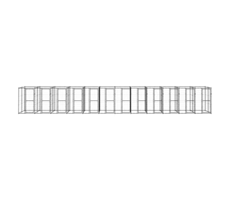 vidaXL Outdoor-Hundezwinger Stahl 29,04 m&sup2;