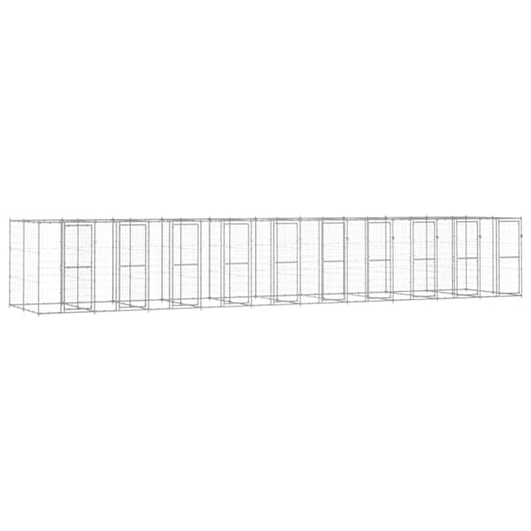 vidaXL koeraaedik, tsingitud teras, 24,2 m&sup2;
