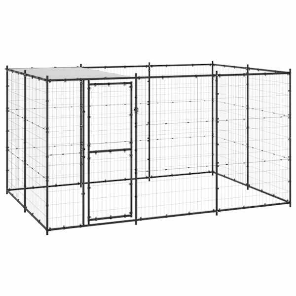 vidaXL koeraaedik katusega, teras, 7,26 m&sup2;