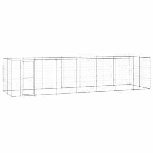 Zunanji pasji boks pocinkano jeklo 16,94 m²