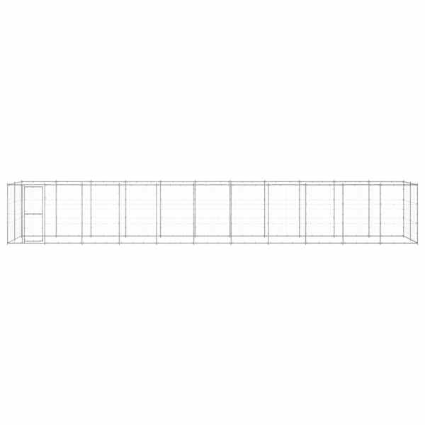 vidaXL koeraaedik, tsingitud teras, 26,62 m&sup2;