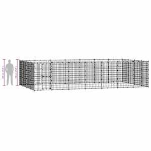 Venkovní psí kotec ocel 33,88 m² - obrázek 9