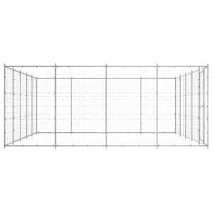 Venkovní psí kotec pozinkovaná ocel 24,2 m² - obrázek 3