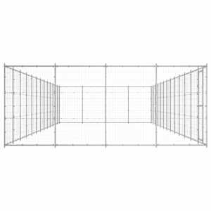 Venkovní psí kotec pozinkovaná ocel 53,24 m² - obrázek 3