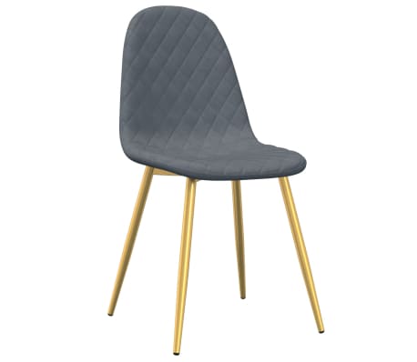 vidaXL Eetkamerstoelen 6 st fluweel donkergroen